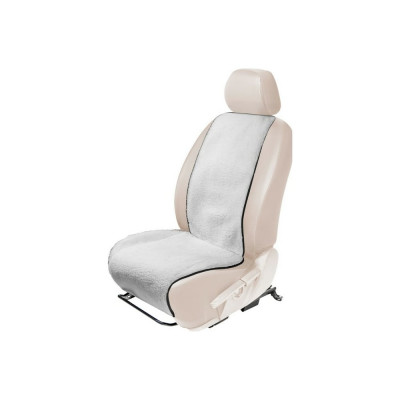 Меховая накидка на сиденье автомобиля AutoFlex овчина, универсальная, 1 шт., цвет белый 91201