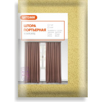 Портьерная штора witerra жаккард грация золото 135x260 см 2 шт 106320