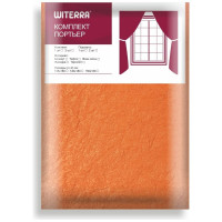 Портьерная штора witerra тергалет терракот 140x260 см 1 шт 30045