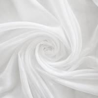 Штора witerra вуаль, с тиснением, бабочки, 200x260 см, белый 10125