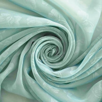 Штора witerra вуаль, с тиснением, бабочки, 250x260 см, голубой 108536