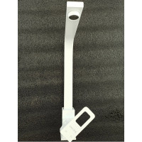 Смеситель для кухни OUTE  белый 360 мм, однорычажное управление, поворотный излив, монтаж на одно отверстие, на гайке T40213BK