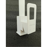 Смеситель для кухни OUTE  белый 360 мм, однорычажное управление, поворотный излив, монтаж на одно отверстие, на гайке T40213BK