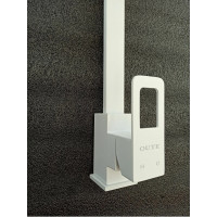 Смеситель для кухни OUTE  белый 360 мм, однорычажное управление, поворотный излив, монтаж на одно отверстие, на гайке T40213BK