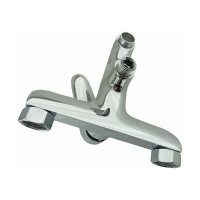 Смеситель для ванны и душа OUTE однорычажный, с коротким изливом 130 мм, хром, латунь T21002