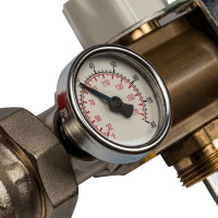 Распределительный коллектор из латуни без расходомеров 8 вых. STOUT SMB 0468 000008