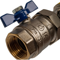 Распределительный коллектор из латуни без расходомеров 8 вых. STOUT SMB 0468 000008