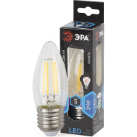 Светодиодная лампа ЭРА F-LED B35-5W-840-E27 филамент, свеча, нейтральный Б0027934
