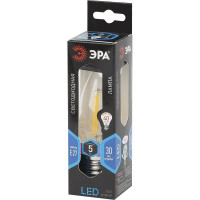 Светодиодная лампа ЭРА F-LED B35-5W-840-E27 филамент, свеча, нейтральный Б0027934