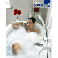 Смеситель для ванны с коротким изливом WasserKraft Aller 1061WHITE