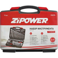 Набор ручного инструмента Zipower 77 предметов PM3978