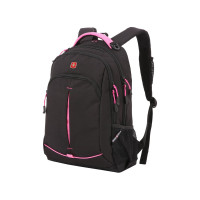 Рюкзак Wenger Swissgear черный/фукси, 32x15x46 см, 22 л SA3165208408