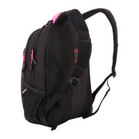Рюкзак Wenger Swissgear черный/фукси, 32x15x46 см, 22 л SA3165208408