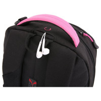 Рюкзак Wenger Swissgear черный/фукси, 32x15x46 см, 22 л SA3165208408