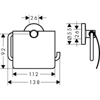 Бумагодержатель HANSGROHE 41723000 Logis Universal 00000061852