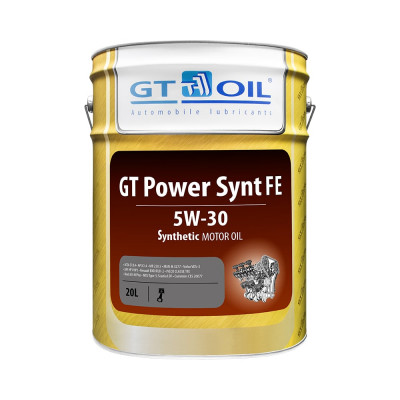 Масло Power Synt FE, SAE 5W-30, API CI-4, 20л GT OIL 8809059408025
