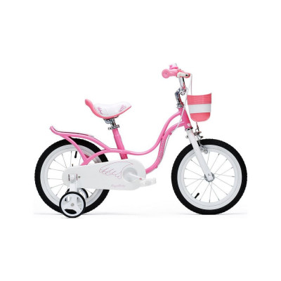 Велосипед Royal Baby Little Swan 18" с багажником, стальная рама RB18-18 Розовый