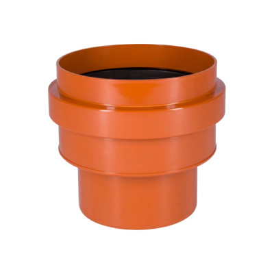 Переход на гладкий конец бетонной трубы Ostendorf для наружной канализации, ПВХ, 160 мм 222830