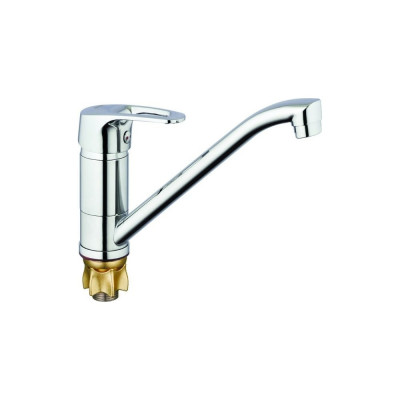 Смеситель для кухни G-lauf с плоским поворотным изливом, хром 4G4-A018