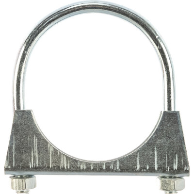 Хомут крепления глушителя Стройбат d 66,5 мм белый цинк 1 шт 360410