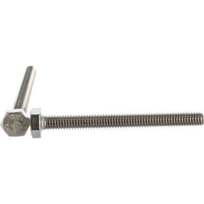 Болт ЦКИ DIN933 М6х60 нерж. A2 100 шт 58656