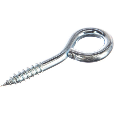 Крюк-кольцо Стройбат 8,0x70 белый цинк 219041