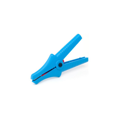 Изолированный зажим крокодил SONEL голубой K09 11 кВ WAKROBU32K09