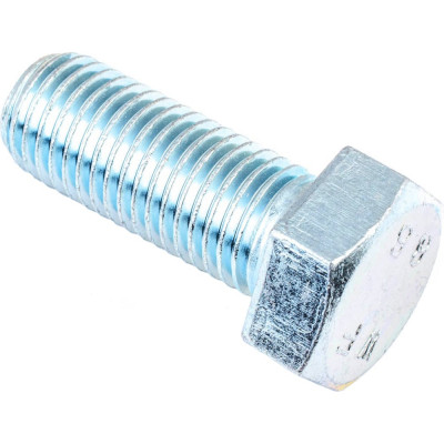 Болт Стройбат DIN 933 М 8x 16 белый цинк 4 шт 243741