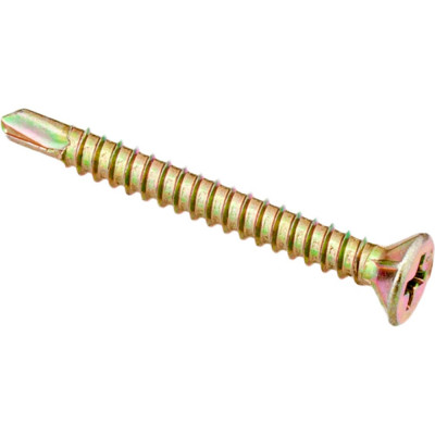 Саморезы для монтажа окон с буром Стройбат 3,9x32 желтый цинк 8 шт 275101