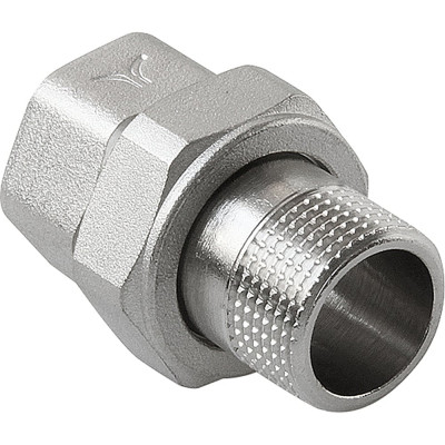 Соединение PRO AQUA разъемное, прямое, резьбовое, Н/В, ШК 1/2 10-m15-f15xb