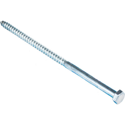 Сантехнический болт Стройбат DIN 571 6x150 белый цинк 2 шт 310060