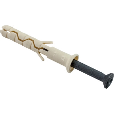 Дюбель-гвоздь с нейлон гвоздем потайной Стройбат 6x40 18 шт 251000