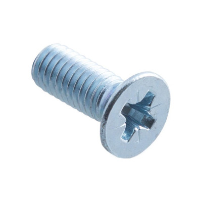 Потайной винт Стройбат DIN 965 М6x10 белый цинк 18 шт 306800