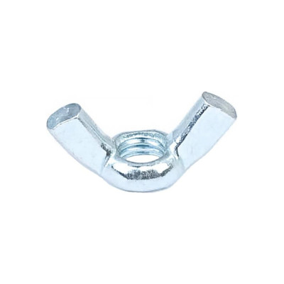 Барашковая гайка Стройбат DIN315 М14 белый цинк 1 шт 336180