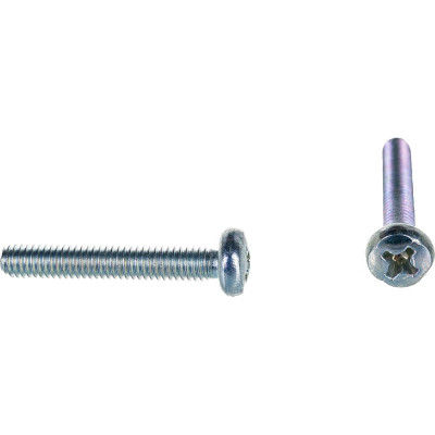 Полукруглый винт Стройбат DIN 7985 М4x25 белый цинк 12 шт 306500