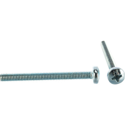 Полукруглый винт Стройбат DIN 7985 М6x60 белый цинк 5 шт 243851