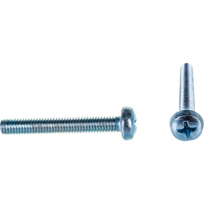 Полукруглый винт Стройбат DIN 7985 М5x35 белый цинк 9 шт 306540