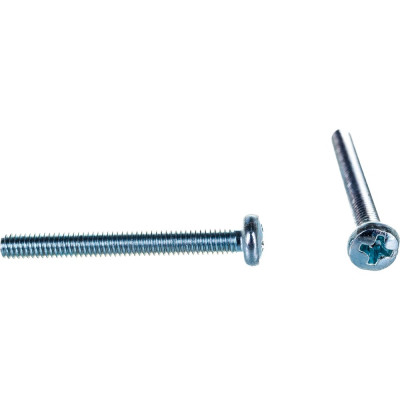 Полукруглый винт Стройбат DIN 7985 М4x35 белый цинк 10 шт 306510