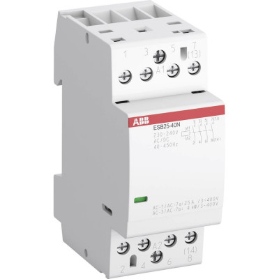 Контактор ABB ESB25-31N-06, модульный, 25А, АС-1, 3НО+1НЗ, катушка, 230В, AC/DC 1SAE231111R0631