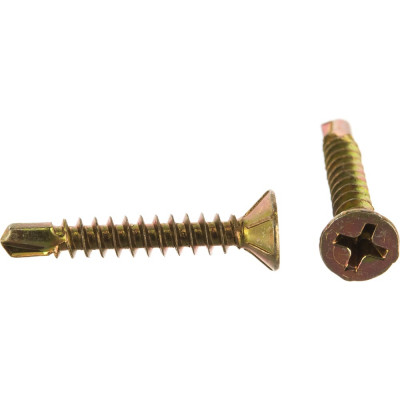 Оконный саморез Госкреп желтые, сверло, 3.9х25 мм, 40 шт. 1-0022020