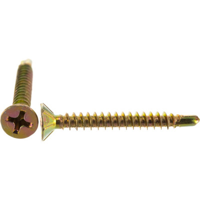 Оконный саморез Госкреп, желтый, сверло 3,9х32 40 шт., подвес 1-0022030