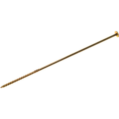 Конструкционный универсальный саморез BULLIT 6x260 TX30, желтый, прессшайба, 50 шт. 14-0016000