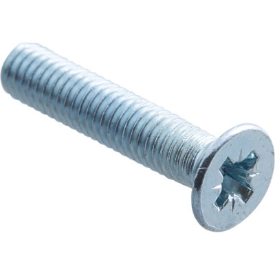 Винт Стройбат пот. DIN 965 М3x25 белый цинк 306700