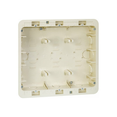 Коробка для внутреннего монтажа 3-рядной рамки с суппортами Simon, 236х266х50,5мм С27857-0061