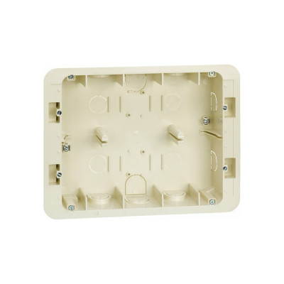 Коробка для внутреннего монтажа 2-рядной рамки с суппортами Simon, 236х171х50,5мм С27856-0061