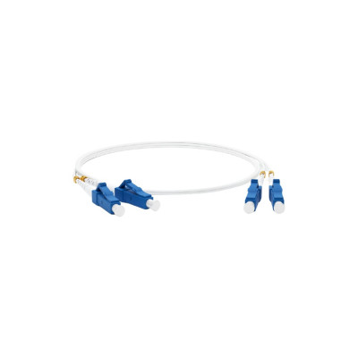 Волоконно-оптический шнур Hyperline FC-D2-9A1-LC/UR-LC/UR-H-3M-LSZH-WH патч-корд SM 9/125 39302