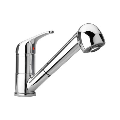Смеситель для кухни Paini Creta с выдвижной лейкой и поворотным изливом хром 42CR568LMKM