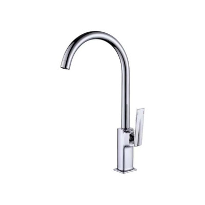 Смеситель для кухни OUTE выполнен из латуни, поворотный излив, цвет хром, высота 410 мм T11213B