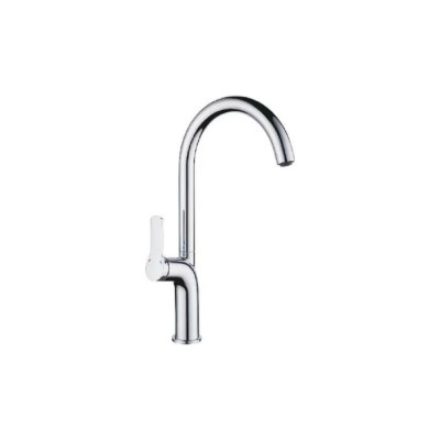 Смеситель для кухни OUTE из латуни, поворотный излив, цвет хром T11113B