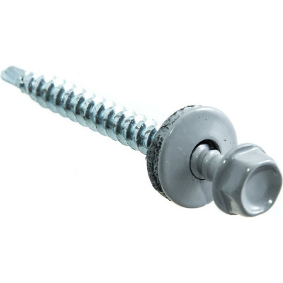 Кровельные саморезы с буром Стройбат 4,8x35 св.серые 250 шт. 287330